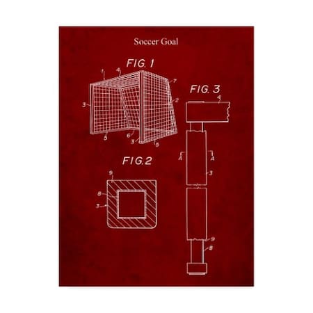 Cole Borders 'Soccer Net' Canvas Art,18x24